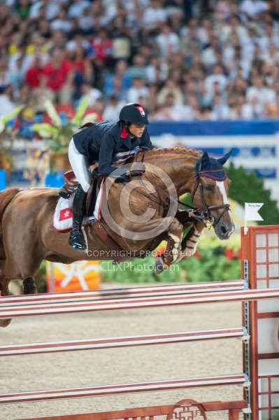 Samantha Lam and Tresor Bejing  Olympics 2008 Show Jumping