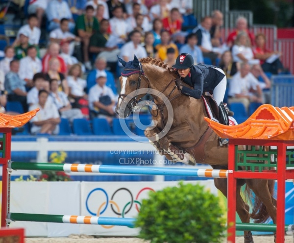 Samantha Lam and Tresor Bejing  Olympics 2008 Show Jumping