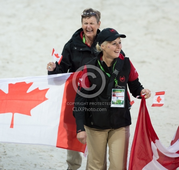 Para Dressage rider Roberta Sheffield Opening Ceremonies WEG 2014