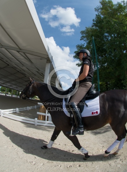 David Marcus and Chevris Capital warm up day  WEG 2014 Normandy