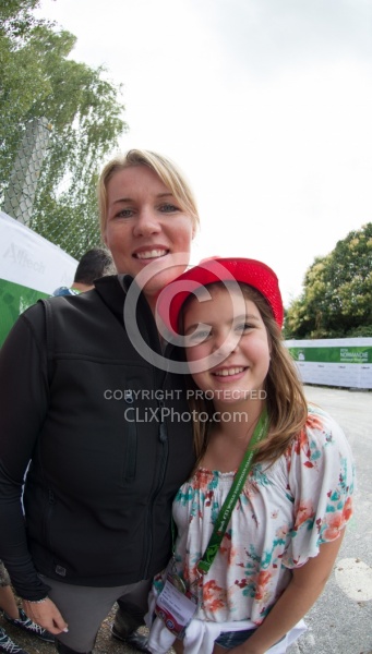 Karen Pavicic and Family support at WEG 2014 Normandy, France