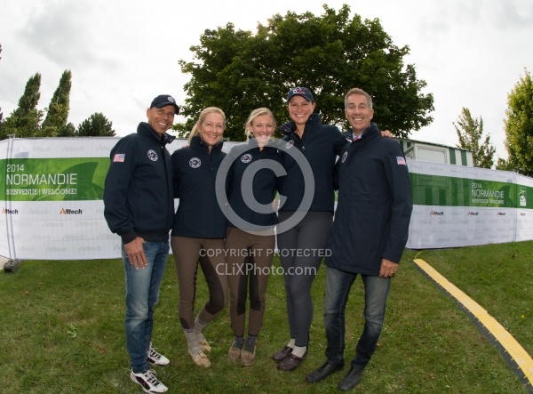 U.S. Dressage Team Steffen Peters,Laura Graves,Tina Konyot,Adrienne Lyle,Robert Dover