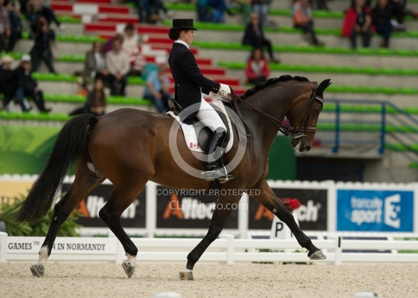 Belinda Trussell and Anton Team Grand Prix WEG 2014 Normandy, Fr