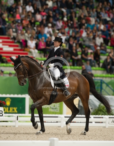 Belinda Trussell and Anton Team Grand Prix WEG 2014 Normandy, Fr