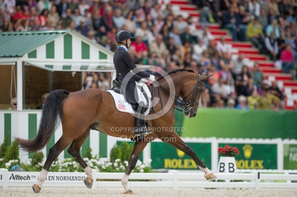 Laura Graves and Verdades grand Prix Special WEG 2014 Normandy,