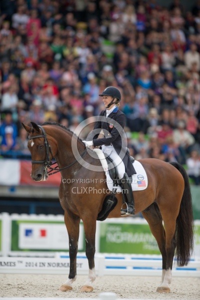 Laura Graves and Verdades grand Prix Special WEG 2014 Normandy,