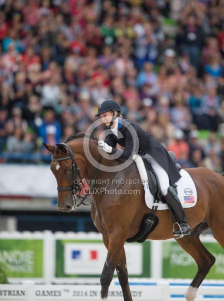 Laura Graves and Verdades grand Prix Special WEG 2014 Normandy,
