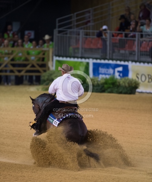 Shawn Flarida and Spooks Gotta Whiz Indivudual Final Winner WEG
