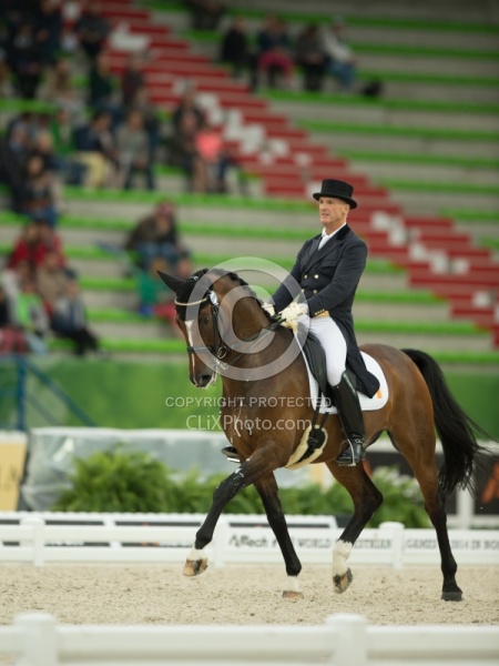 James Connor on Casino Royal, team grand Prix Dressage at WEG 20