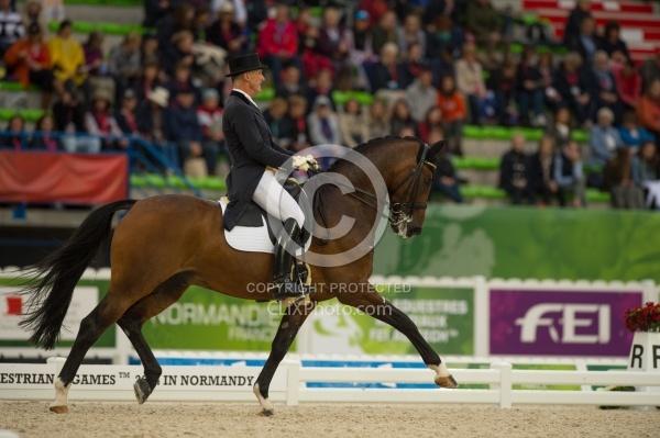 James Connor on Casino Royal, team grand Prix Dressage at WEG 20