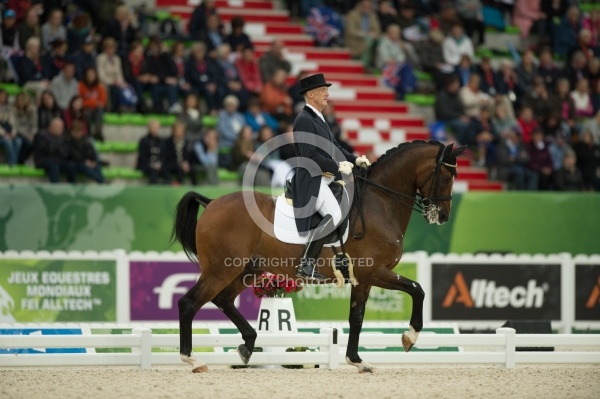 James Connor on Casino Royal, team grand Prix Dressage at WEG 20
