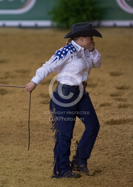 Mandy McCutcheon and Yellow Jersey Bronze Ind Reining WEG 2014 N