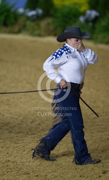 Mandy McCutcheon and Yellow Jersey Bronze Ind Reining WEG 2014 N