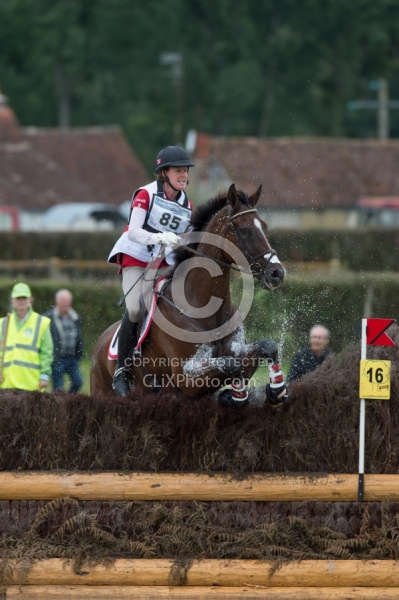 Selena O Hanlon and Foxwood High on course at WEG 2014 Normandy,
