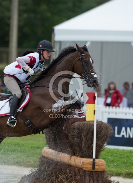 Selena O Hanlon and Foxwood High on course at WEG 2014 Normandy,