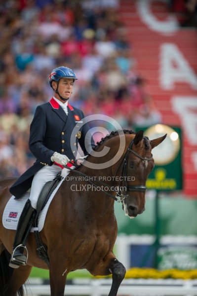 Carl Hester and Nip Tuck Freestyle Grand Prix WEG 2014 Normandy,