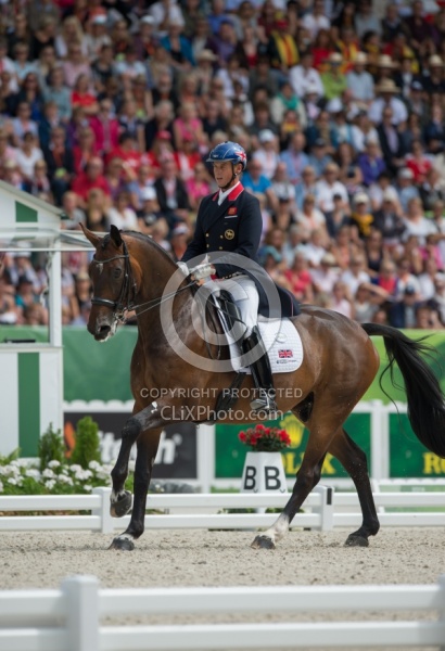 Carl Hester and Nip Tuck Freestyle Grand Prix WEG 2014 Normandy,