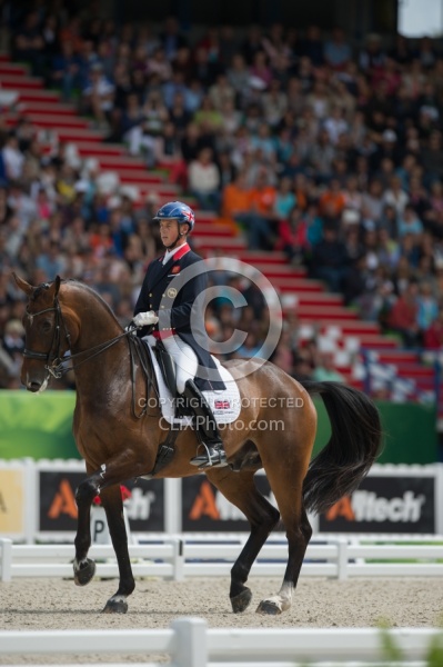 Carl Hester and Nip Tuck Freestyle Grand Prix WEG 2014 Normandy,