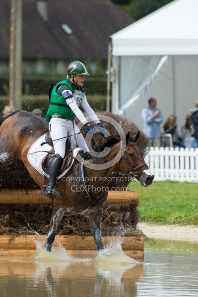 Camilla Speirs IRL and Portersize Just a Jiff on course at WEG
