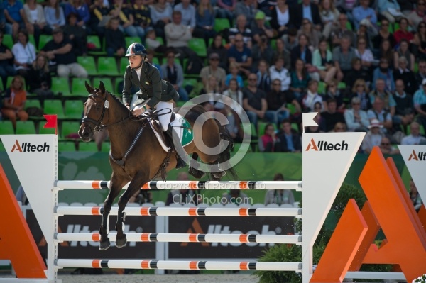 Camilla Speirs and Portersize Just a Jiff Eventing SJ WEG 2014 N
