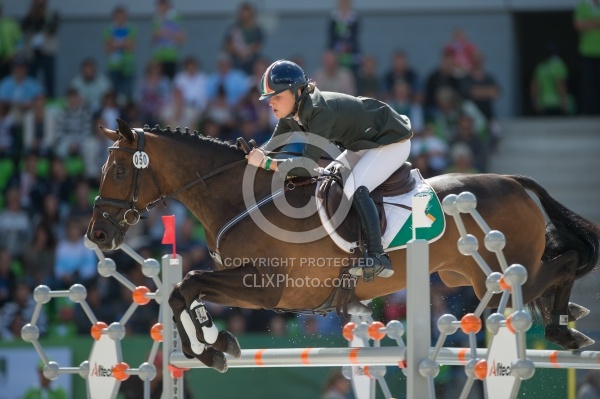 Camilla Speirs and Portersize Just a Jiff Eventing SJ WEG 2014 N