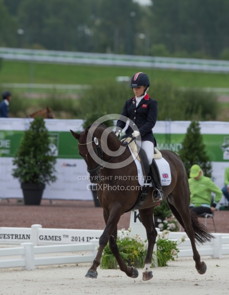 Sophie Wells and Valerius WEG 2014 Normandy, France