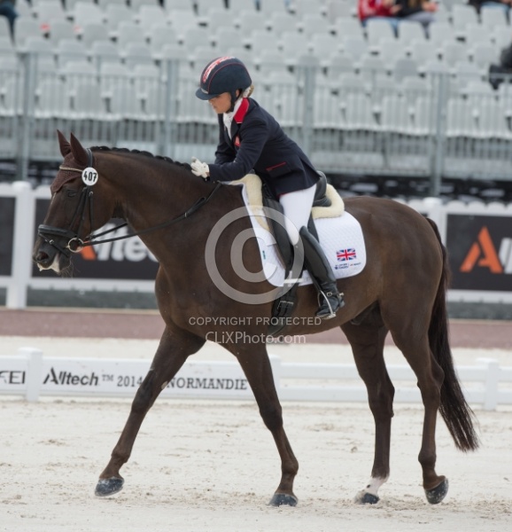 Sophie Wells and Valerius WEG 2014 Normandy, France