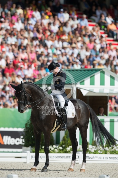 Kristina Sprehe and Desperados FRH Grand Prix Special WEG 2014 Normandy, France