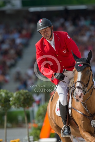 Yann Candele and Showgirl WEG 2014 Normandy, France