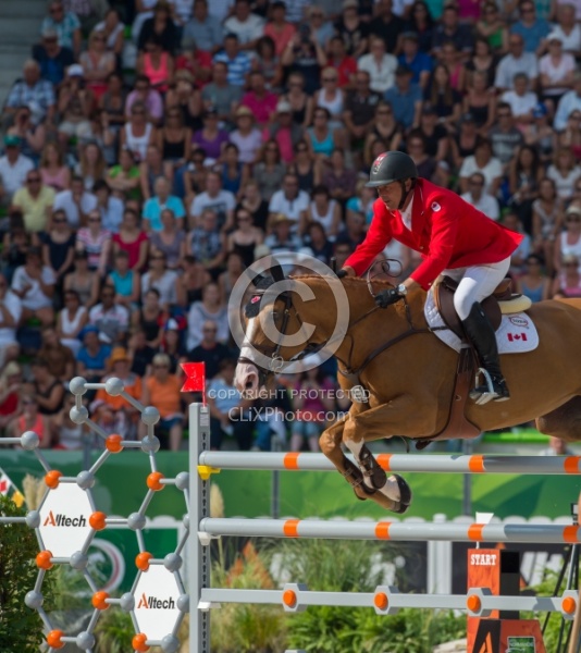 Yann Candele and Showgirl WEG 2014 Normandy, France