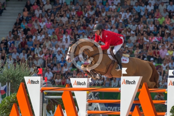 Yann Candele and Showgirl WEG 2014 Normandy, France