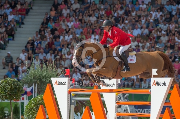Yann Candele and Showgirl WEG 2014 Normandy, France