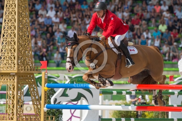 Yann Candele and Showgirl WEG 2014 Normandy, France