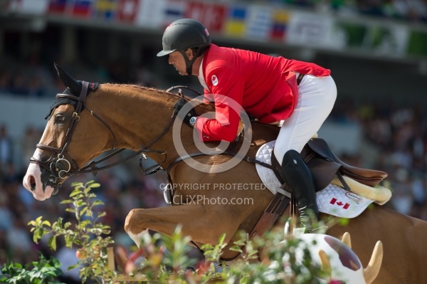 Yann Candele and Showgirl WEG 2014 Normandy, France