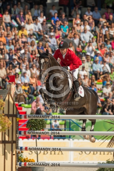 Eric Lamaze and Zigali P S WEG 2014 Normandy, France