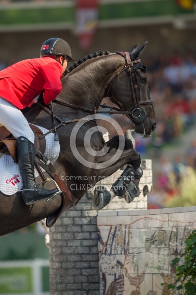 Eric Lamaze and Zigali P S WEG 2014 Normandy, France