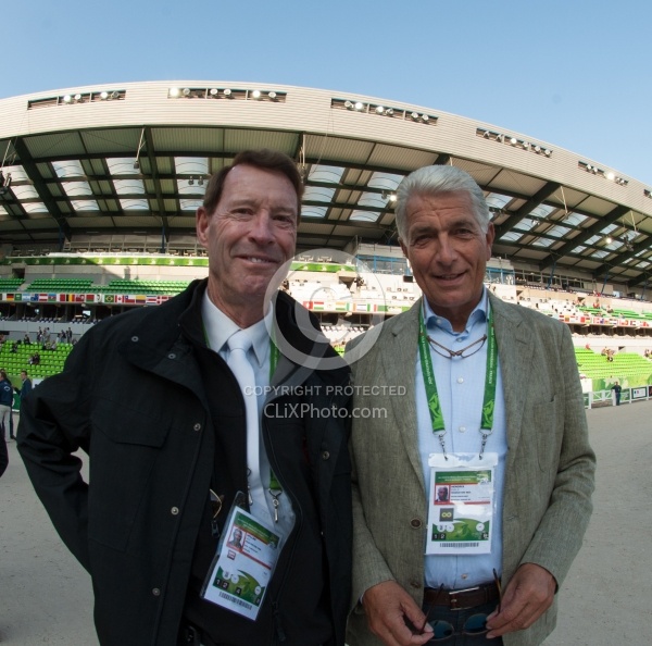 Ian Millar and Emile Hendrix WEG 2014 Normandy