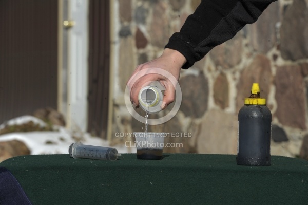 Molasses trick for Deworming