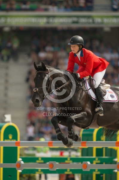 Beezie Madden and Cortes  C  Bronze Medal Winner WEG 2014 Norman