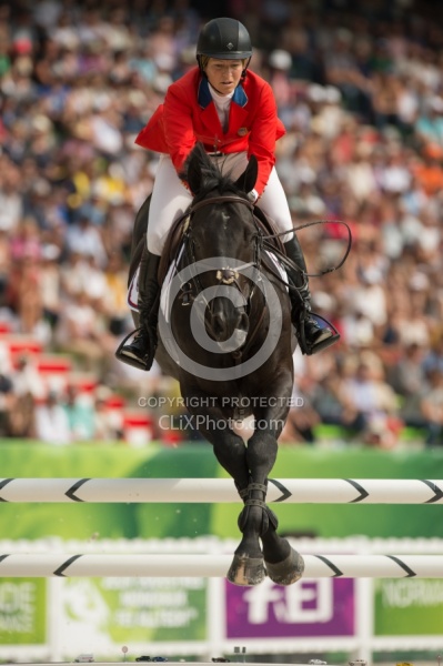 Beezie Madden and Cortes  C  Bronze Medal Winner WEG 2014 Norman