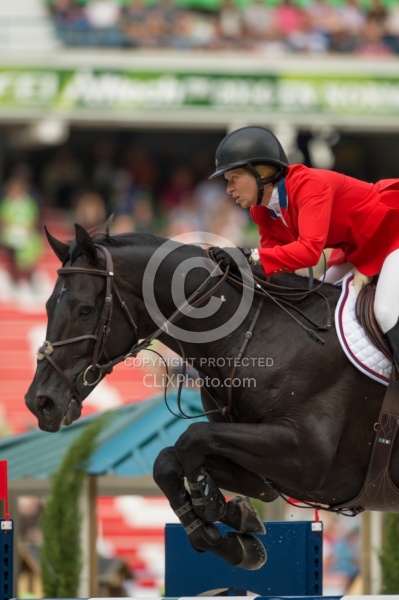 Beezie Madden and Cortes  C  Jumping WEG 2014 Normandy, France