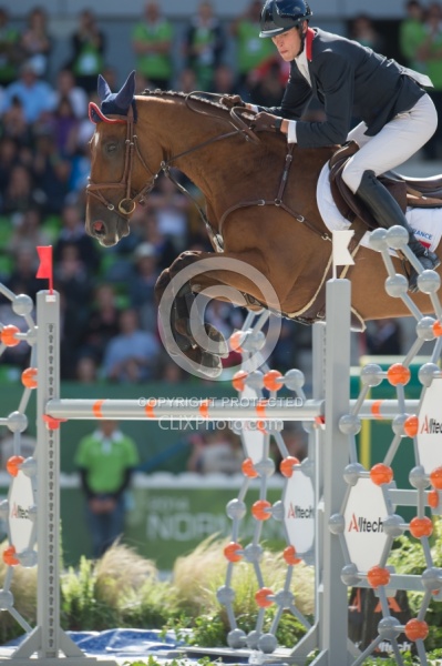 Maximo Livio and Qalao Des Mers WEG 2014 Normandy, France