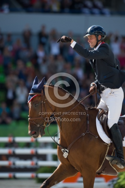 Maximo Livio and Qalao Des Mers WEG 2014 Normandy, France