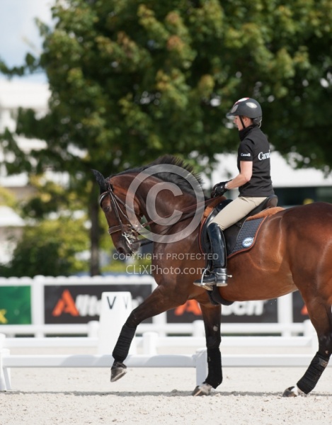 Belinda Trussell and Anton schooling WEG 2014 Normandy, France