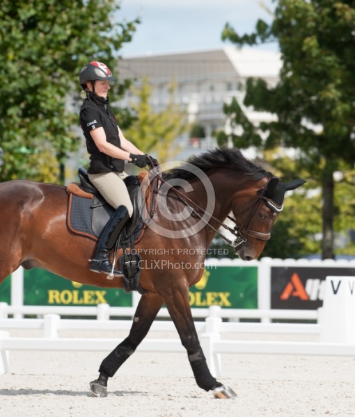 Belinda Trussell and Anton schooling WEG 2014 Normandy, France
